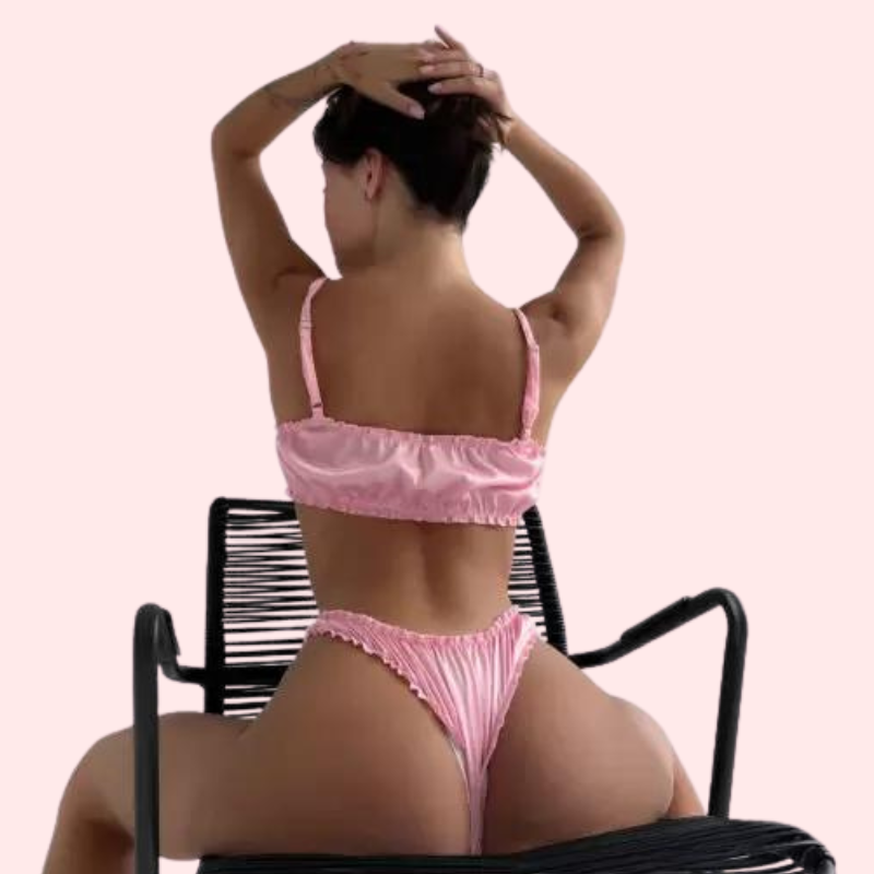 Elegant Pure Silk Bra Set for Comfort