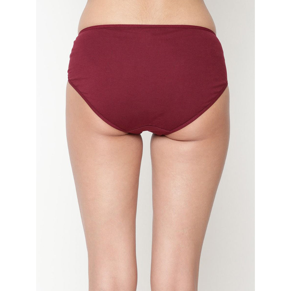 Comfy  Snazzy Way Women&#39;s Best Fitting Plus Size Maroon Cotton Panties(Pkt of 2)