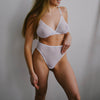 French Daina see through bridal bra set